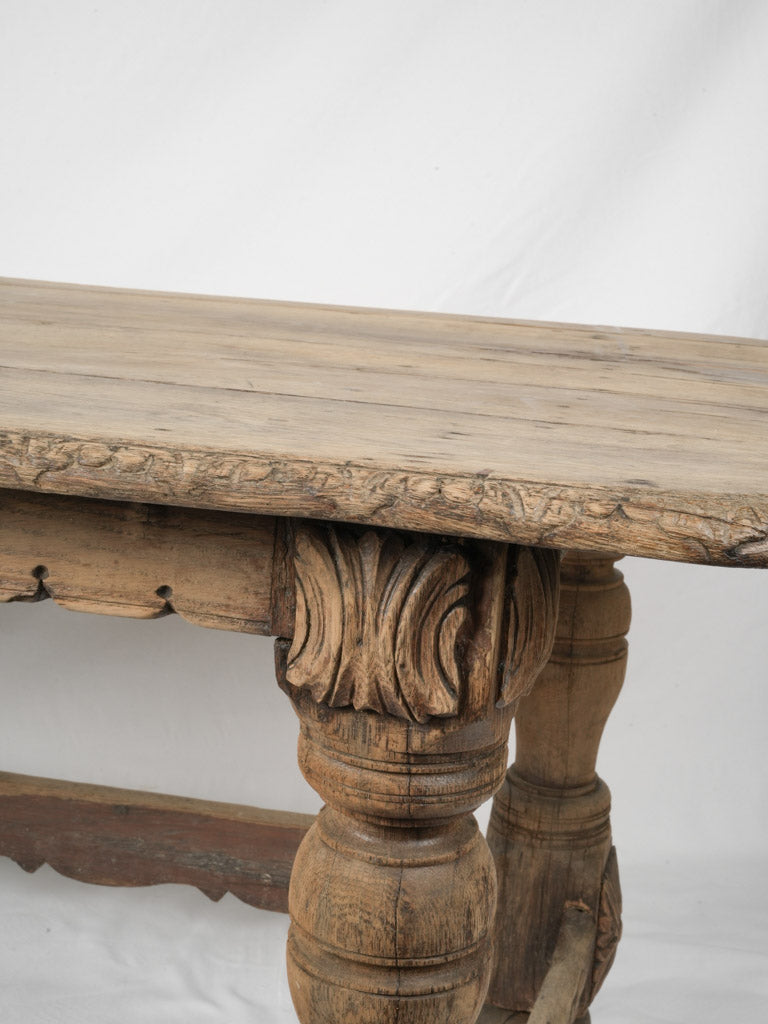 Ornate antique European table oak