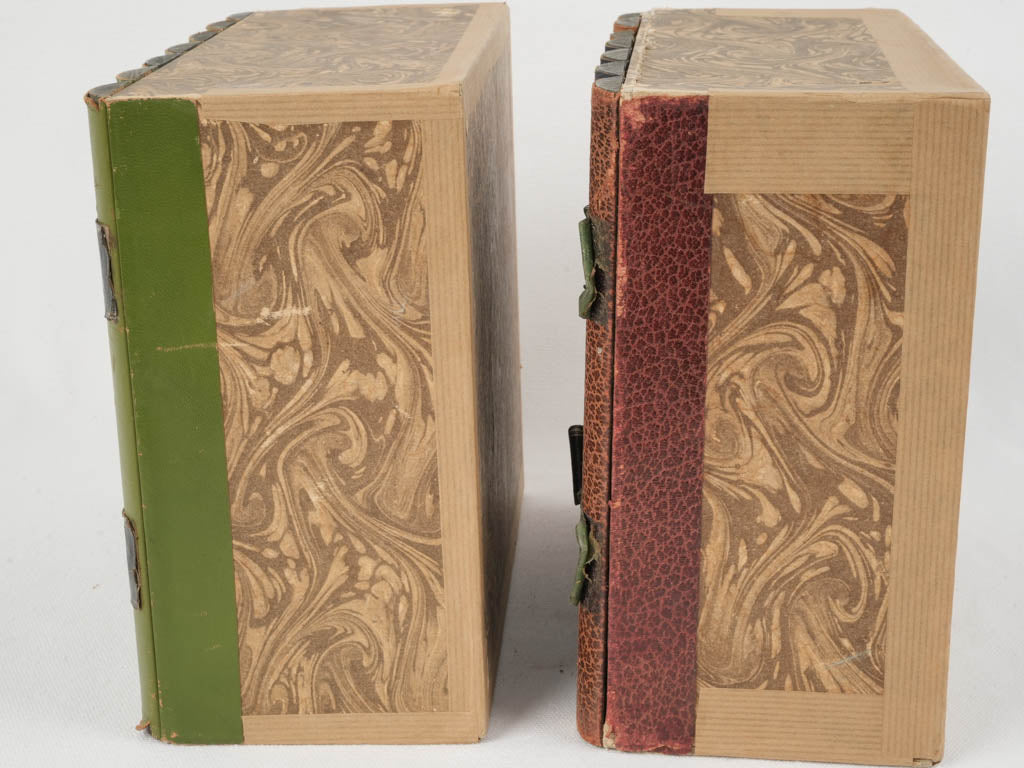 Sophisticated antique literary faux books