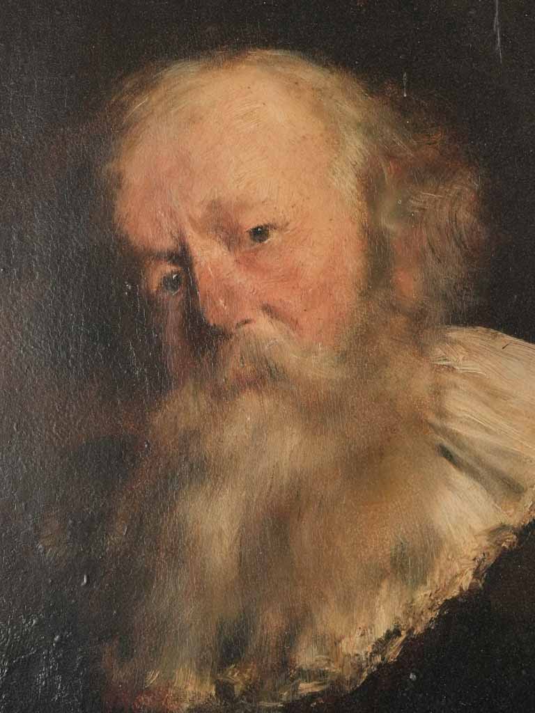 19th century portrait of a bearded man - Louis Mettling (1847-1904) - 20¾" x 17¼"