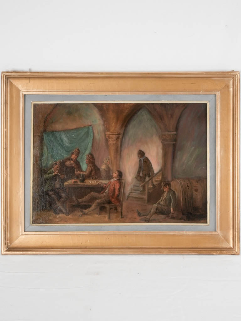 Antique signed oil on canvas