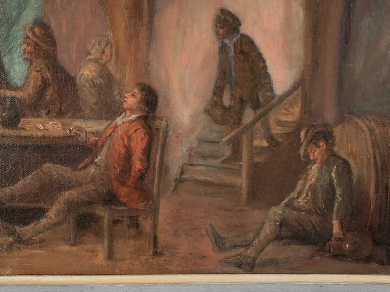 19th century scene of drunken men - 21¾" x 28¼"