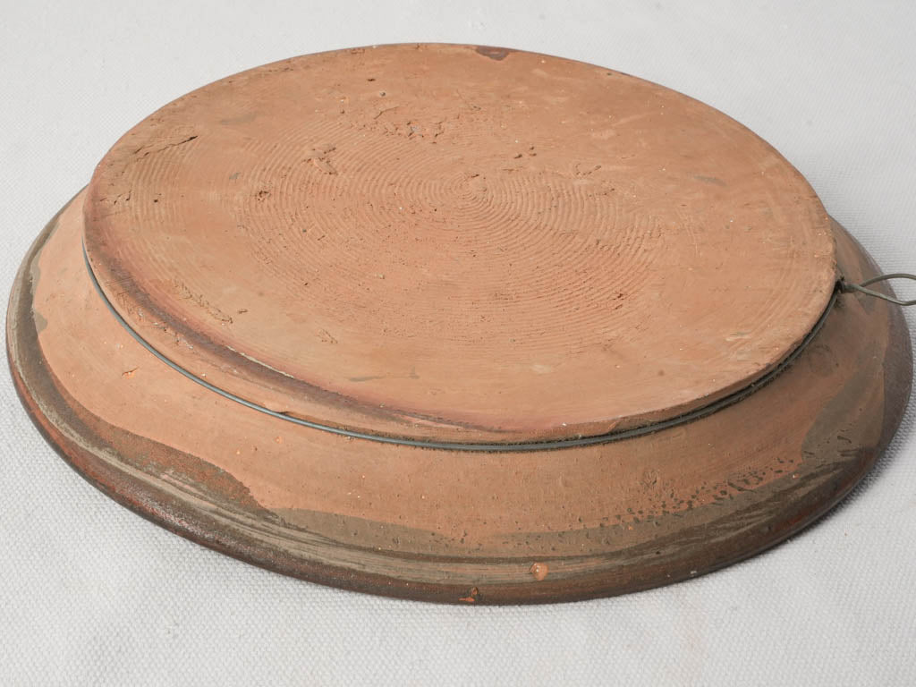 Early 20th-Century Savoyard Platter w/ Graphic Spiral Decoration - 10¼"