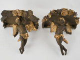 Gilded Italian wall-mounted carvings