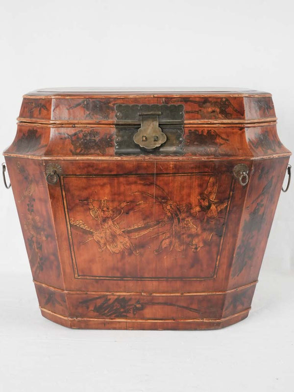 Vintage ornate wooden glory box