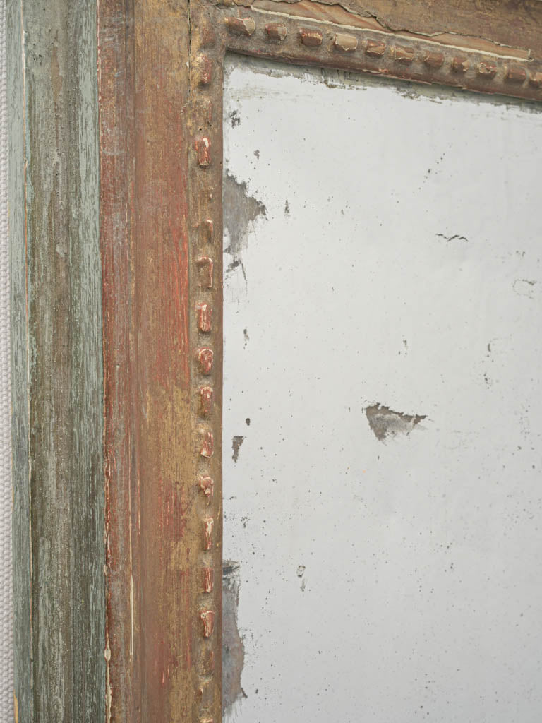 Historic dentil border giltwood mirror  