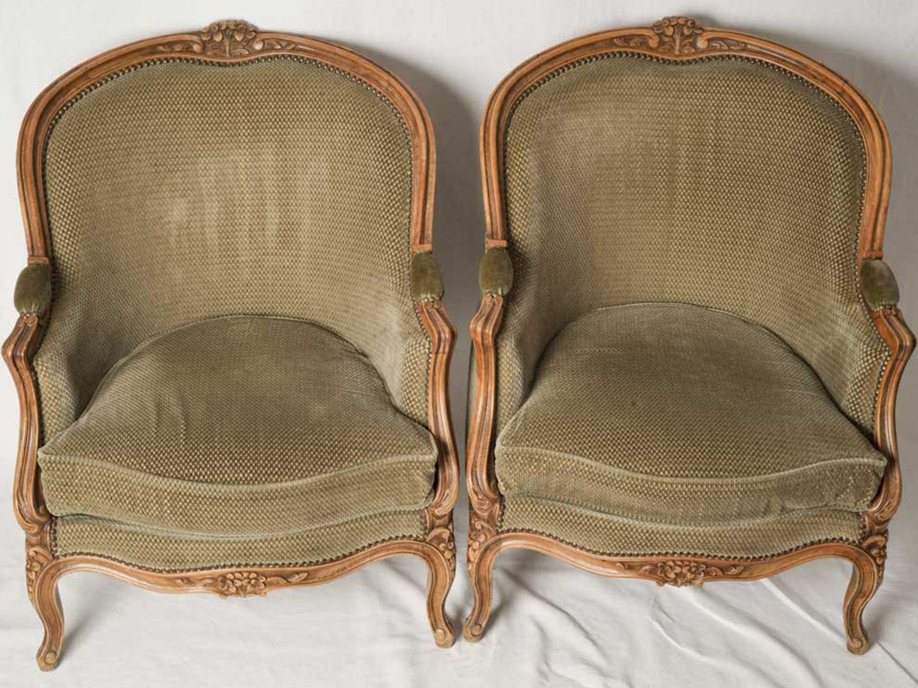 Floral-Motif Louis XV Style Chairs  