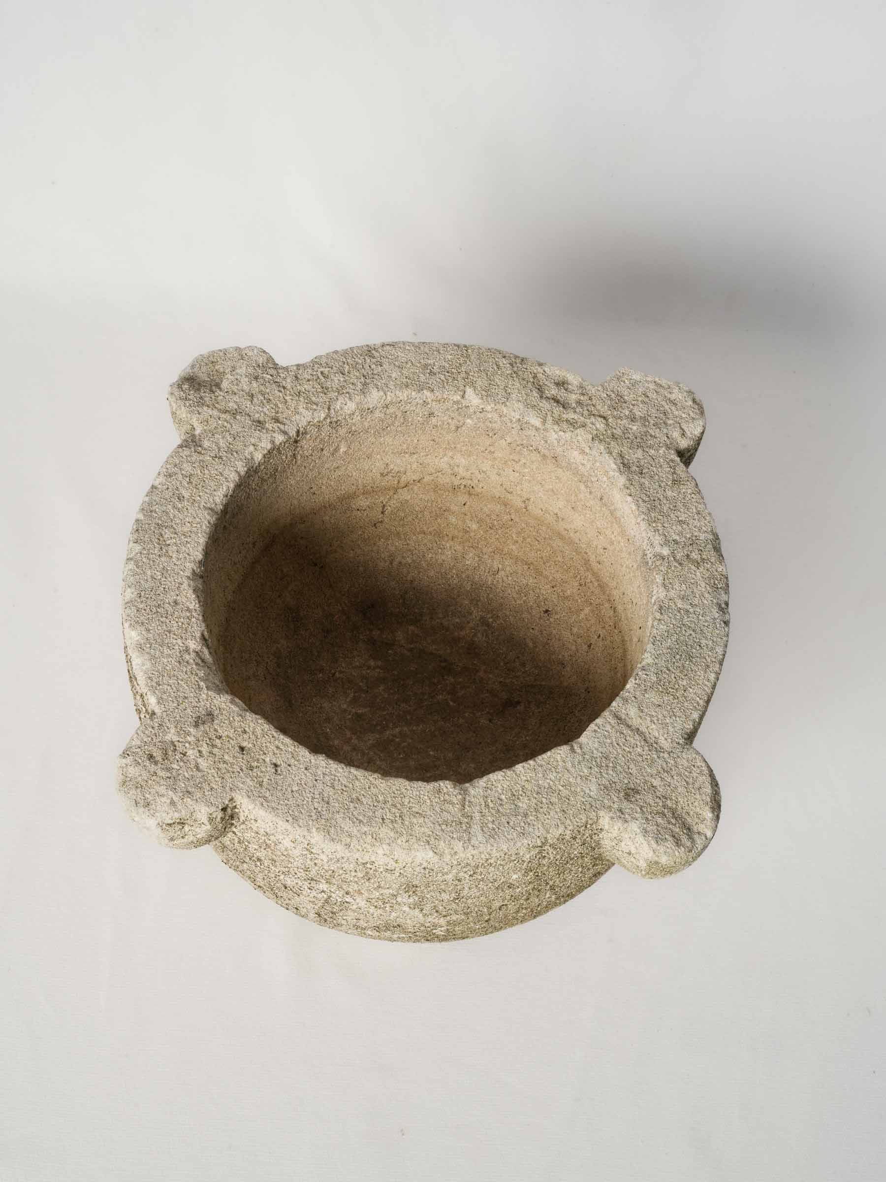 Elegant sculptural stone accent  