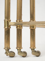 Striking mid-century French brass tables
