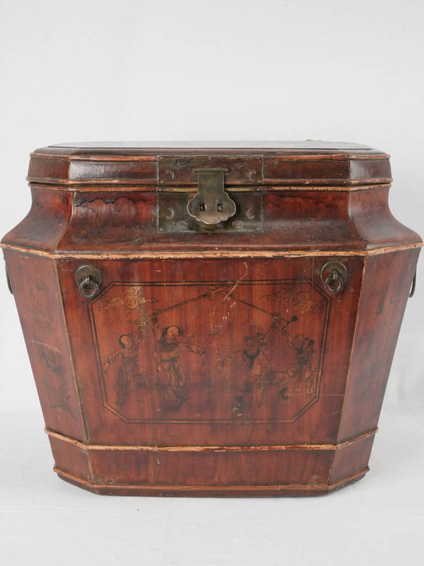 Vintage wood carved glory box