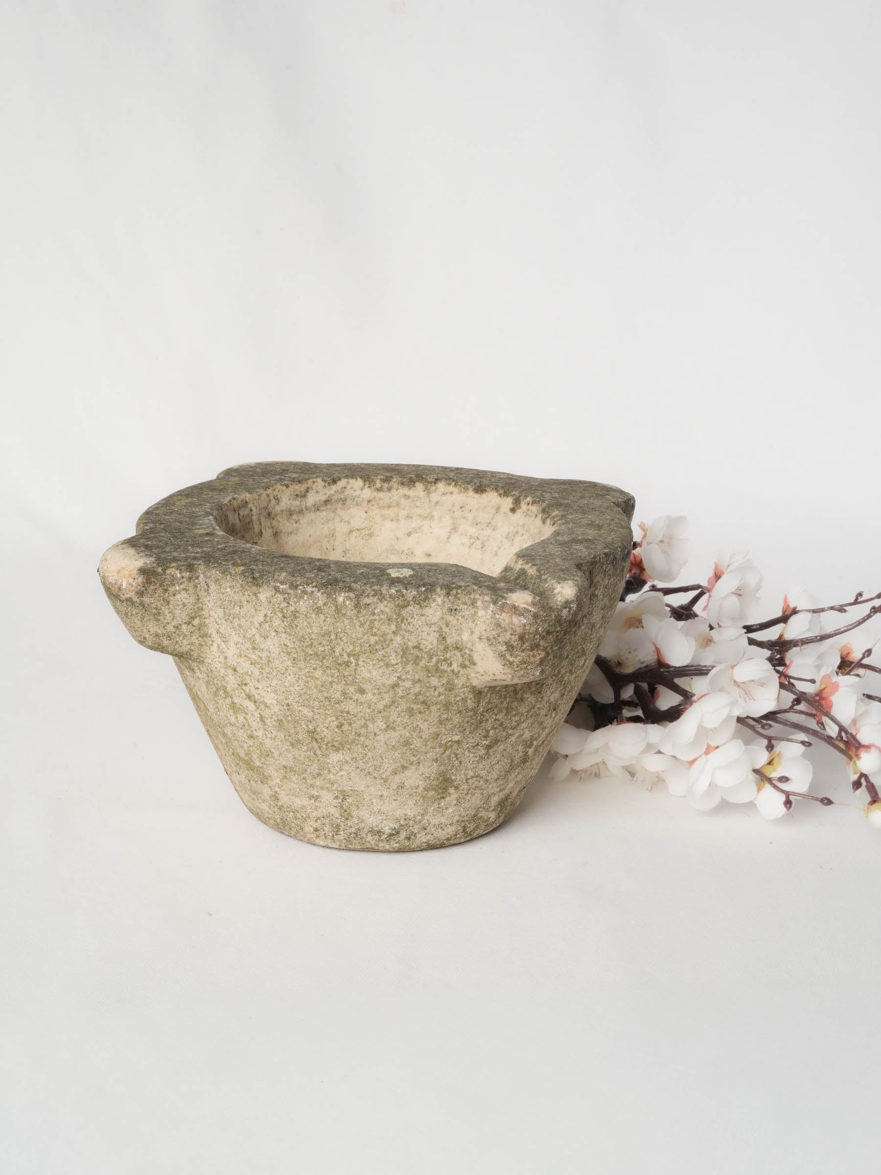 Antique charming stone mortar