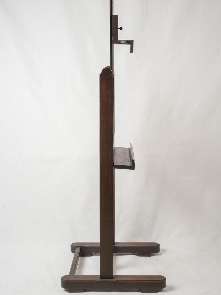 Character-rich vintage oak easel  