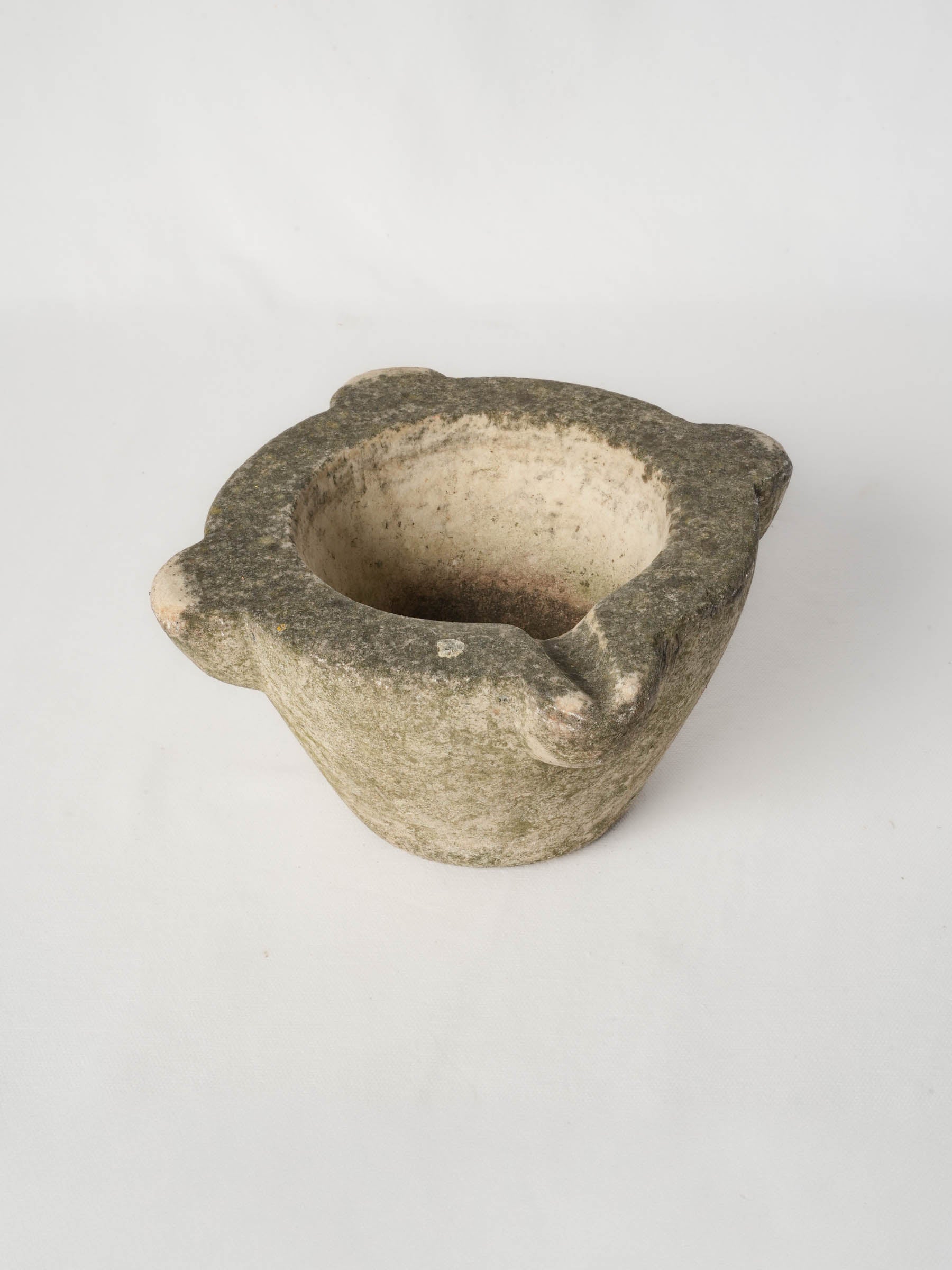 Petite weathered limestone cachepot