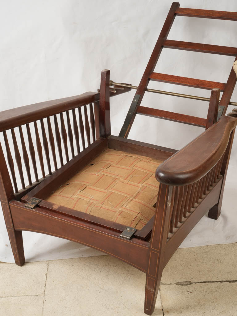 Upholstery-ready Morris style chair