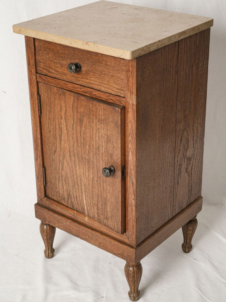 Provincial French marble nightstand  