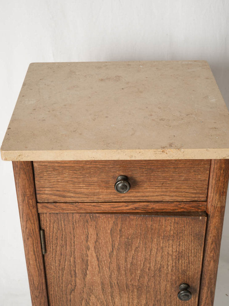 Classic solid oak nightstand  