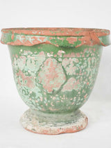 Small 18th century Anduze Planter w/ timeworn green patina 13"