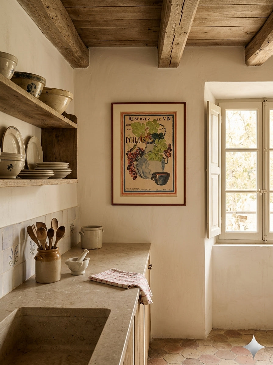 French WWI Wine Poster by Suzanne Ferrand 26½" x 19¼"