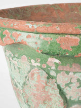 Small 18th century Anduze Planter w/ timeworn green patina 13"