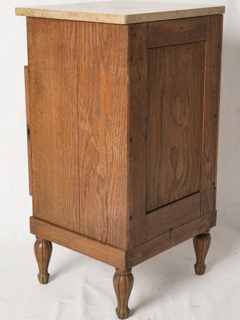 19th-century French oak nightstand  