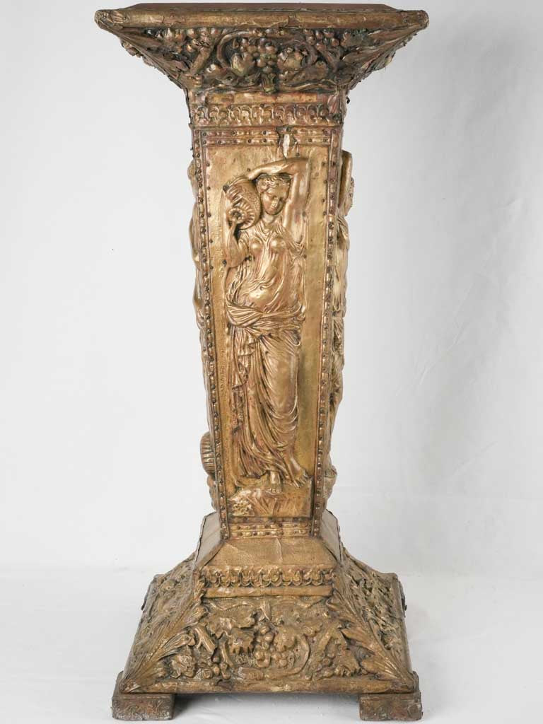 Classic toga-wearing Bacchantes adorned stand