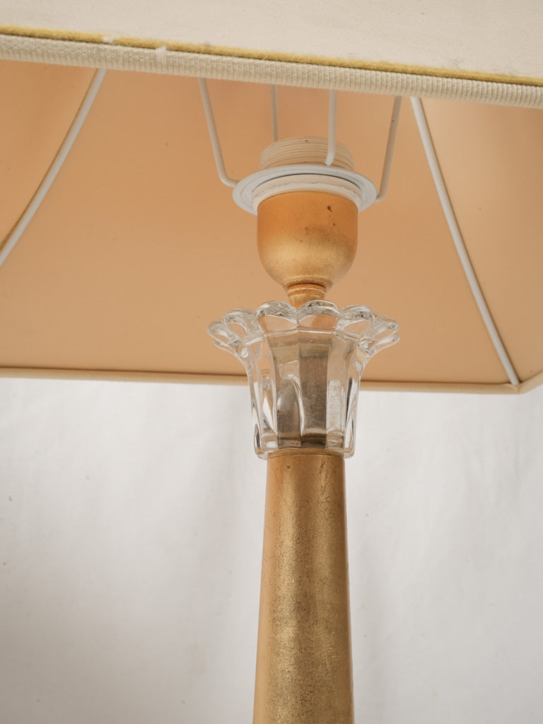 Luxurious gilded mid-century fixtures