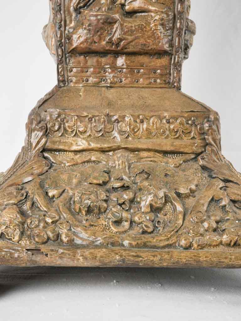 Artistic nymph figures brass stand