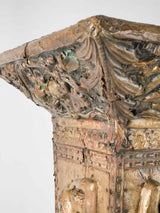 Timeless brass molded Bacchantes pedestal
