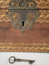 Deluxe embossed leather chest with French heritage