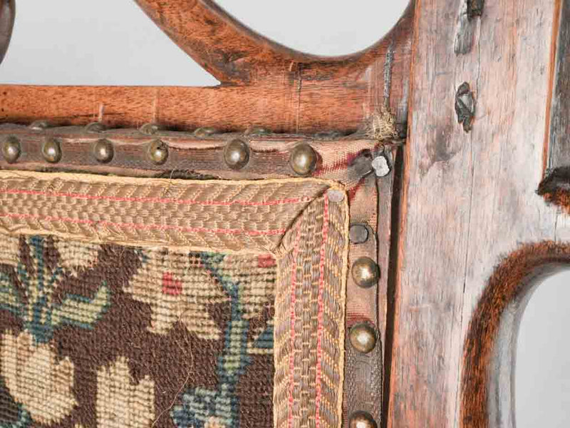 17th century Louis XIV tapestry fire screen - 40¼" x 30"
