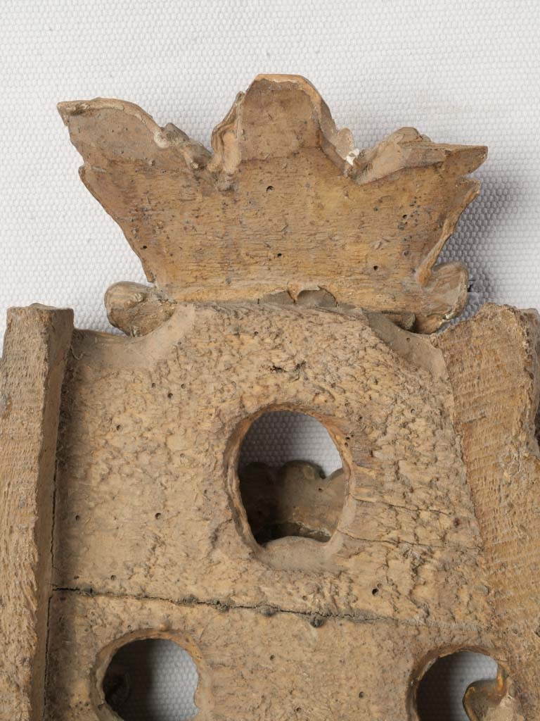 Restoration-marked handcrafted ornate mirror  