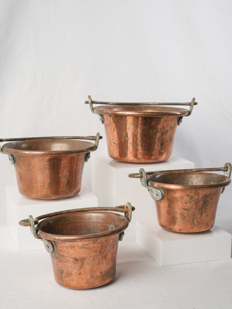 Authentic French Farmhouse Pots Ensemble  