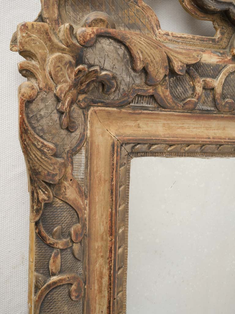 Ornate two-tone luxurious mirror