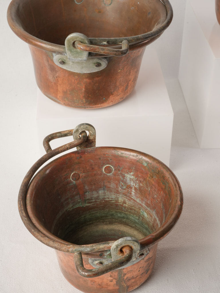 Handmade French Decorative Copper Vessels  