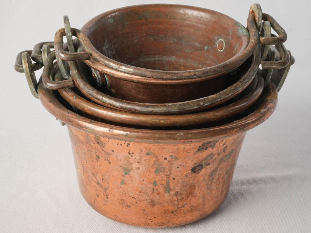 Classic French Copper Pots Selection  