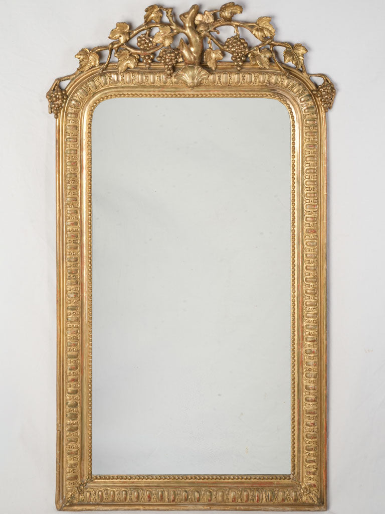 Lyrical French giltwood mirror  