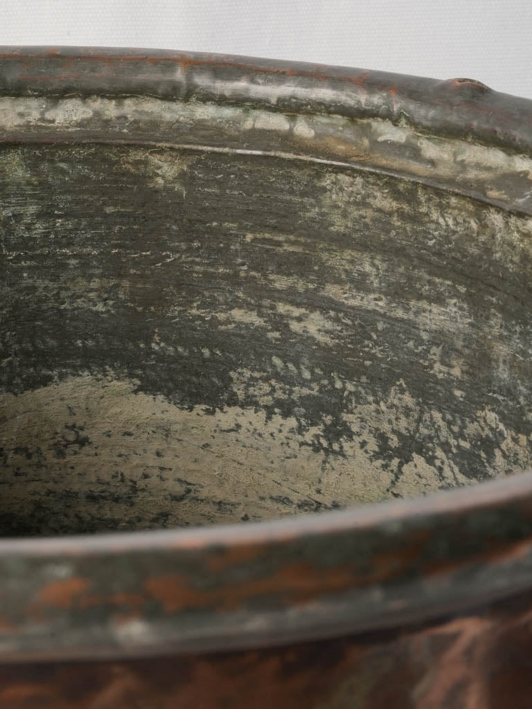 Vintage textured copper vessel