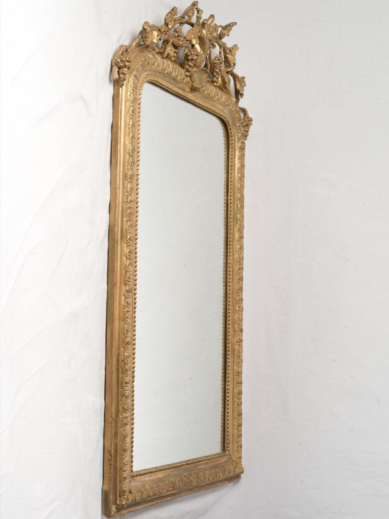 Warm patina giltwood mirror  