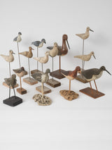 Antique French-painted wooden decoy ducks