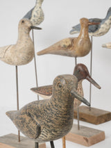 Rustic 1900s hunting bird sculptures