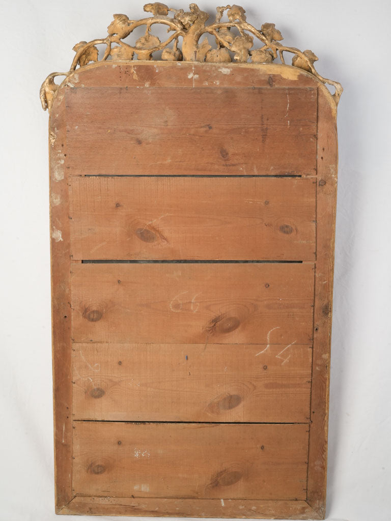 Aged silvered plate mirror