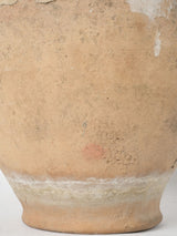 Authentic French rustic glazed stone-ware storage pot