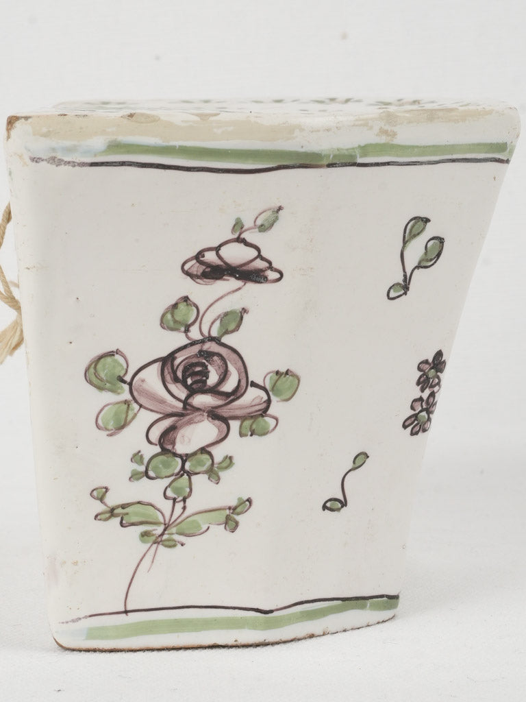 Green accented French floral vase