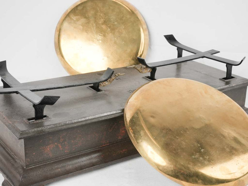 Antique mercantile scales - brass and cast iron 29¼"