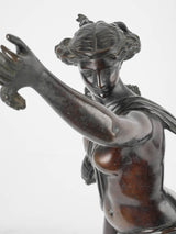 19th century sculpture of Fortuna in bronze 26"
