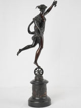 19th century sculpture of Fortuna in bronze 26"