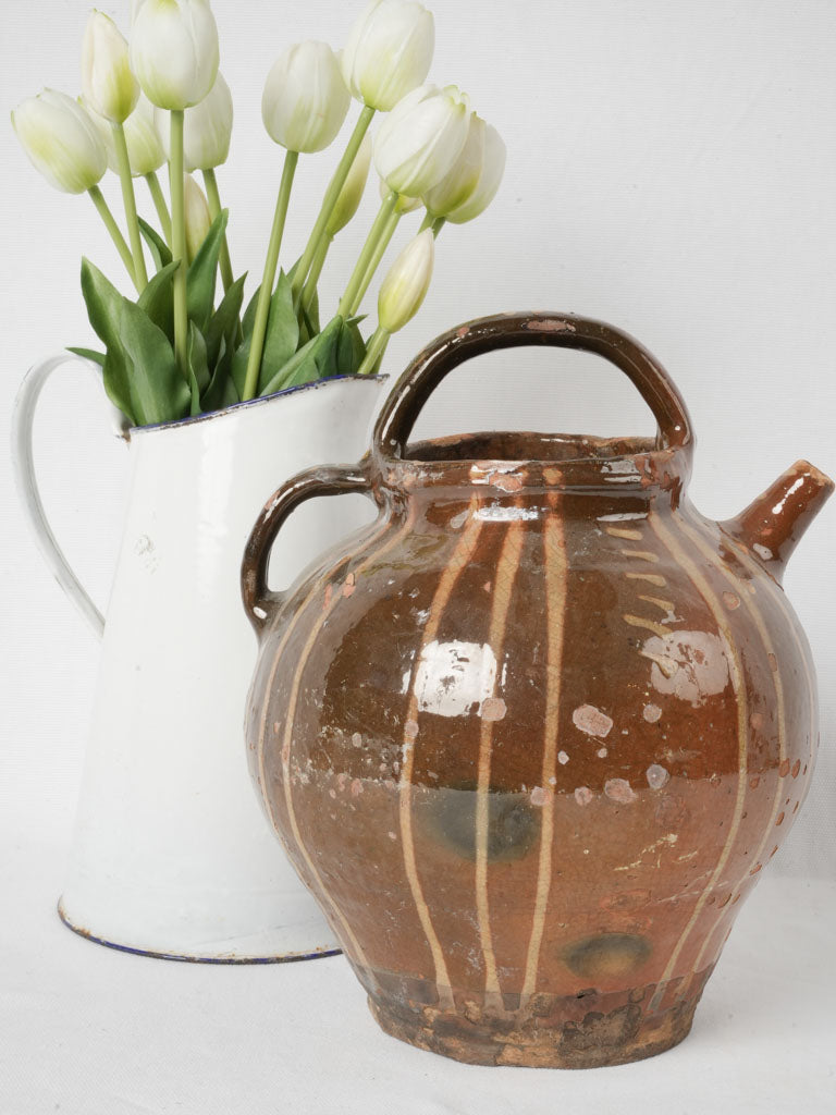 Delightful vintage Lyon pottery water jug