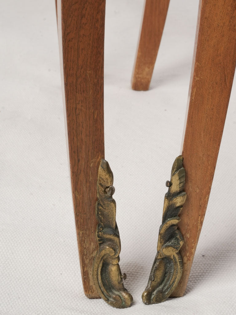 Scalloped apron French nightstands  