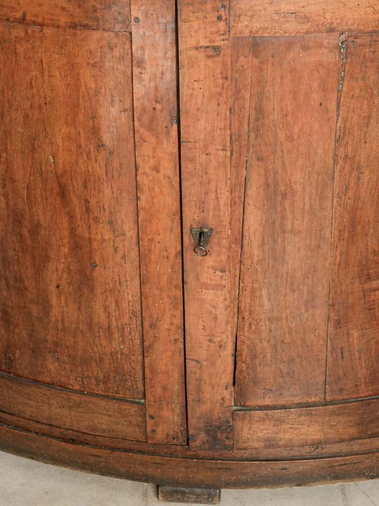Warm honey-toned walnut cabinet