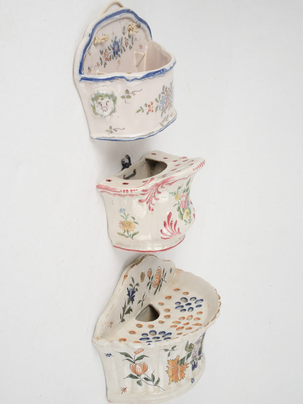 Delightful hand-painted French tulip vases