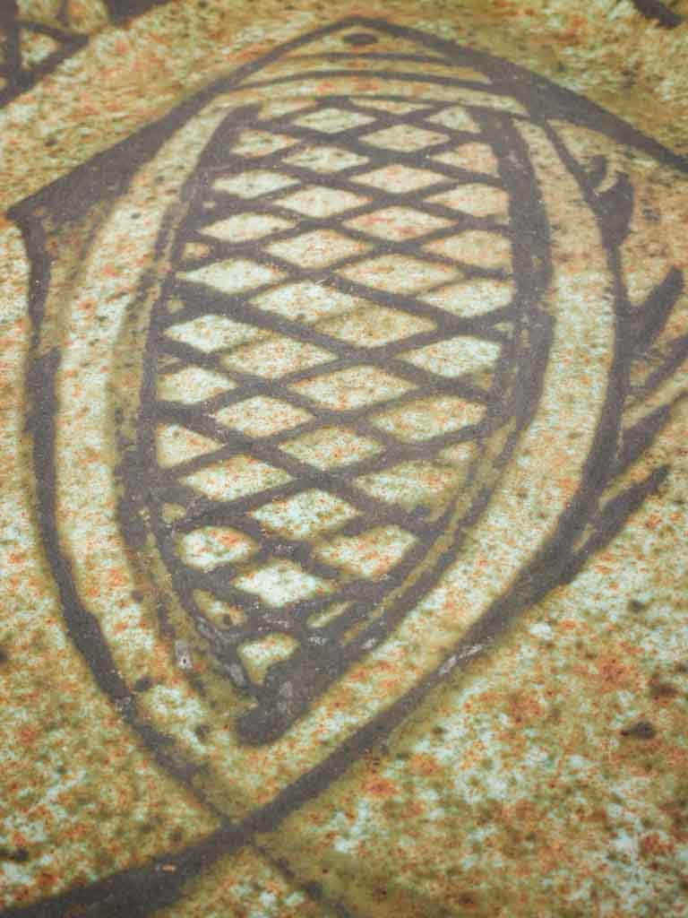 Historic faience fish design plate